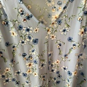 Joan Rivers Petite Floral Garden Jersey Knit Midi Dress XL